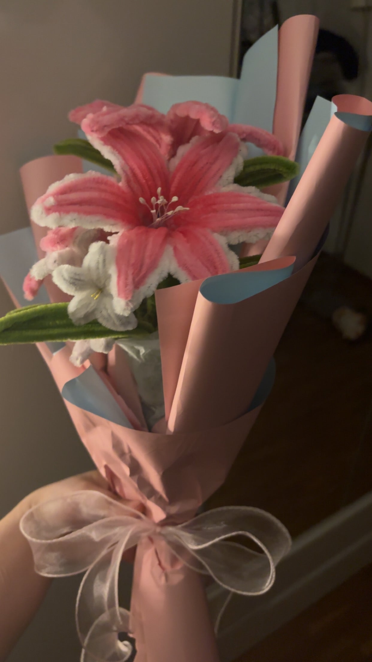 Pipe cleaner Stargazing flower bouquet